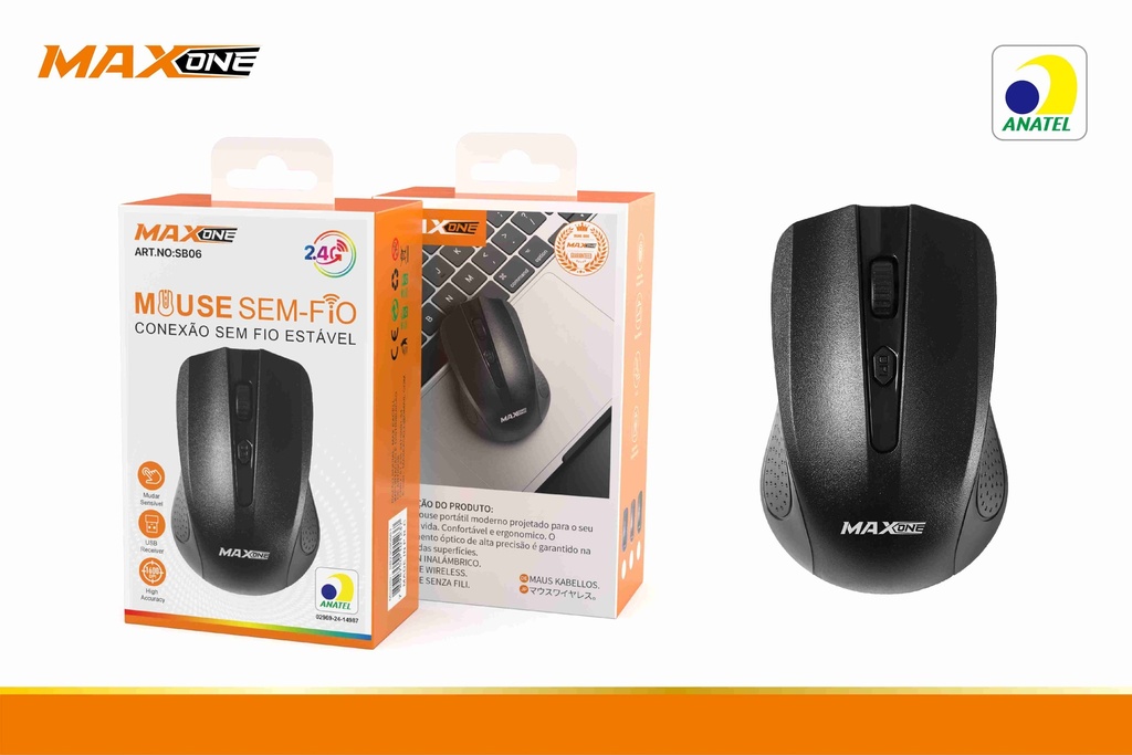 MOUSE COM FIO 06 PRETO